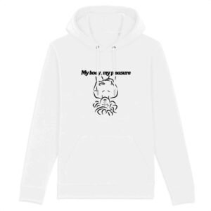 Sweat à capuche BIO Unisexe - My body, my pleasure