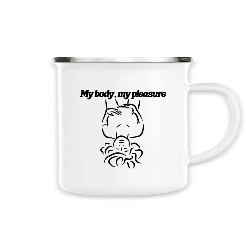 Mug émaillé - My body, my pleasure