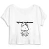Crop Top Femme 100% Coton BIO - My body, my pleasure