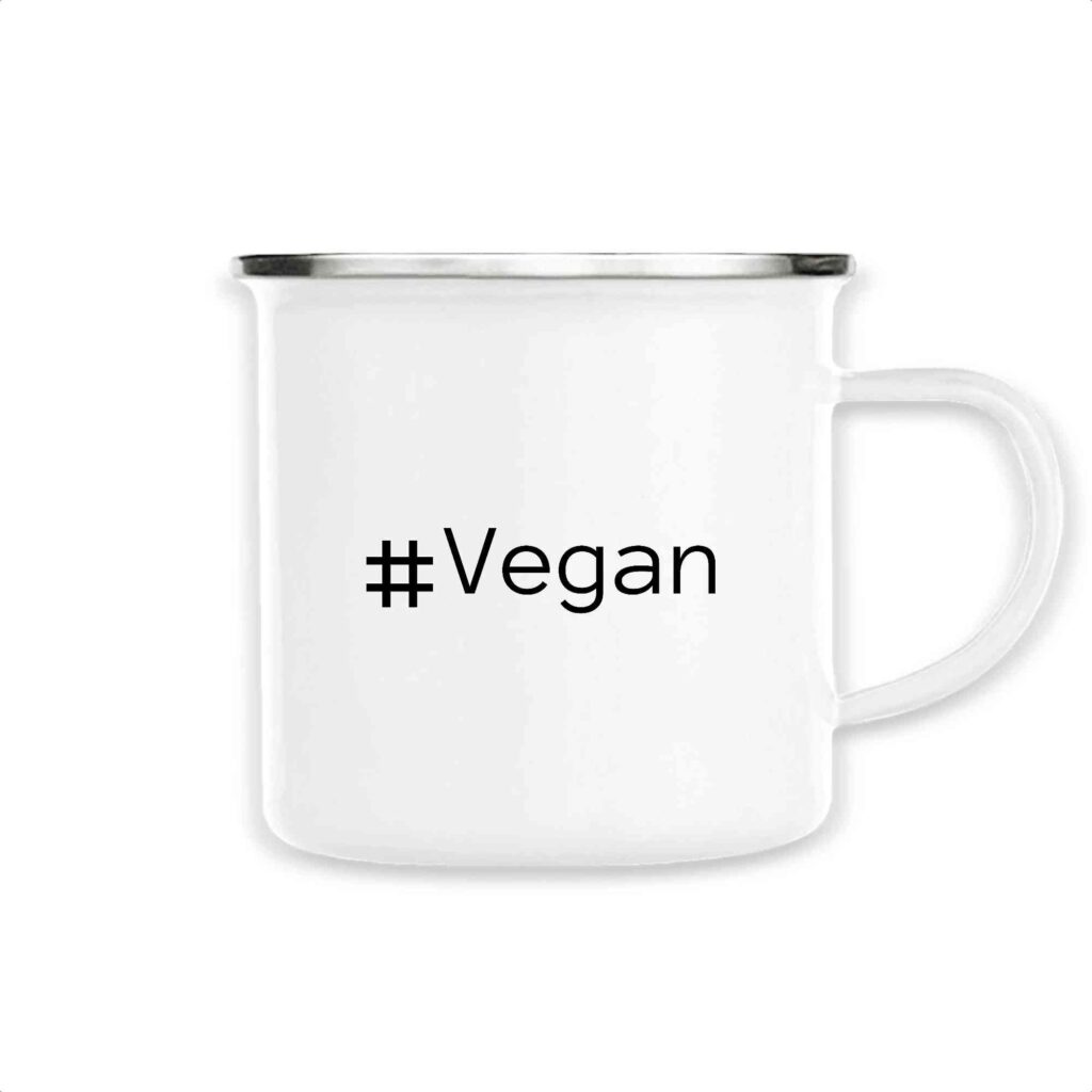 Mug émaillé - #Vegan