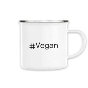 Mug émaillé - #Vegan