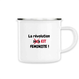 Mug émaillé - La révolution est féministe !