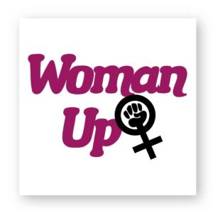Sticker découpe carrée - Woman Up