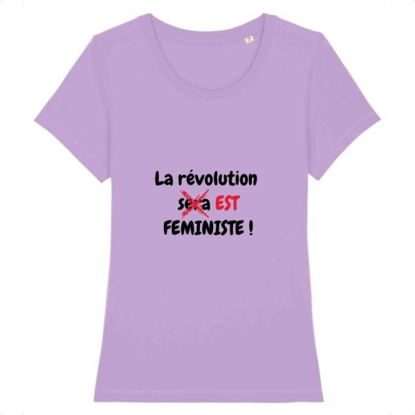 T-shirt Femme 100% Coton BIO - La révolution est féministe !