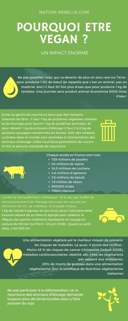 Infographie être Vegan