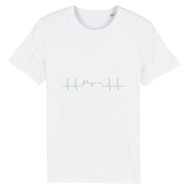 T-shirt Unisexe - Coton BIO - Vegan fréquence cardiaque