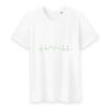 T-shirt Homme Col rond - 100% Coton BIO - Vegan fréquence cardiaque