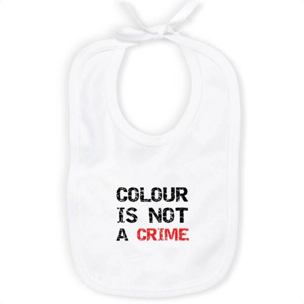 Bavoir 100% Coton Bio - Colour Is not a Crime