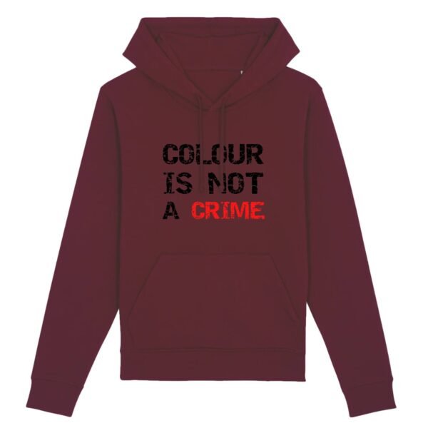 Sweat à capuche BIO Unisexe - Colour Is not a Crime
