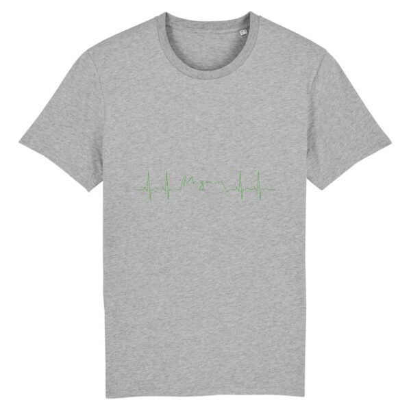 T-shirt Unisexe - Coton BIO - Vegan fréquence cardiaque