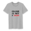 T-shirt Homme Col rond 100% Coton BIO - Colour Is not a Crime