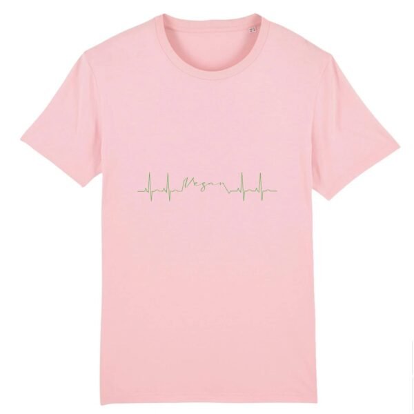 T-shirt Unisexe - Coton BIO - Vegan fréquence cardiaque