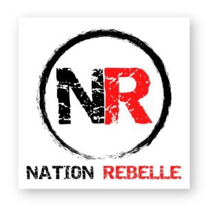 Sticker découpe carré - Nation Rebelle