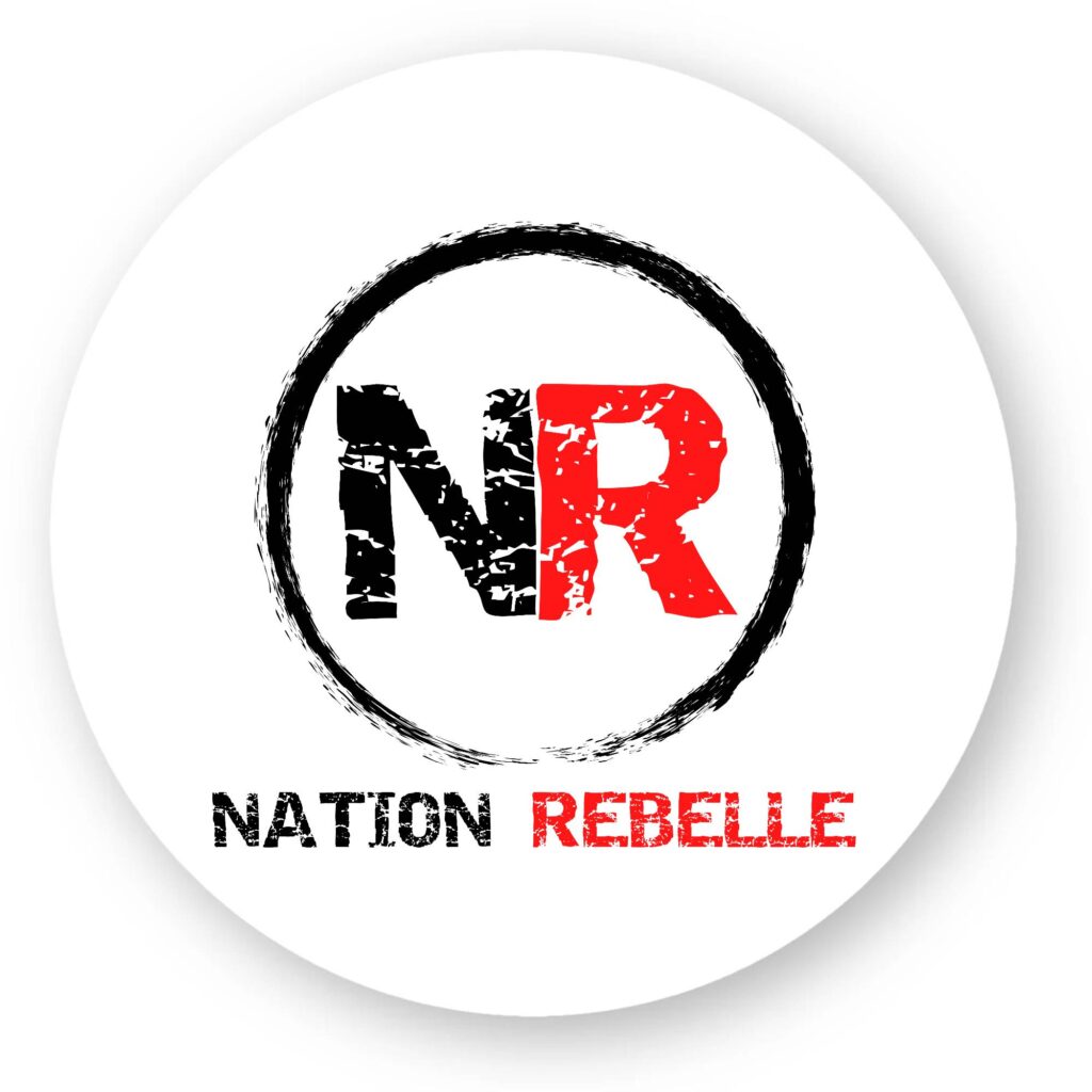 Sticker découpe ronde - Nation Rebelle