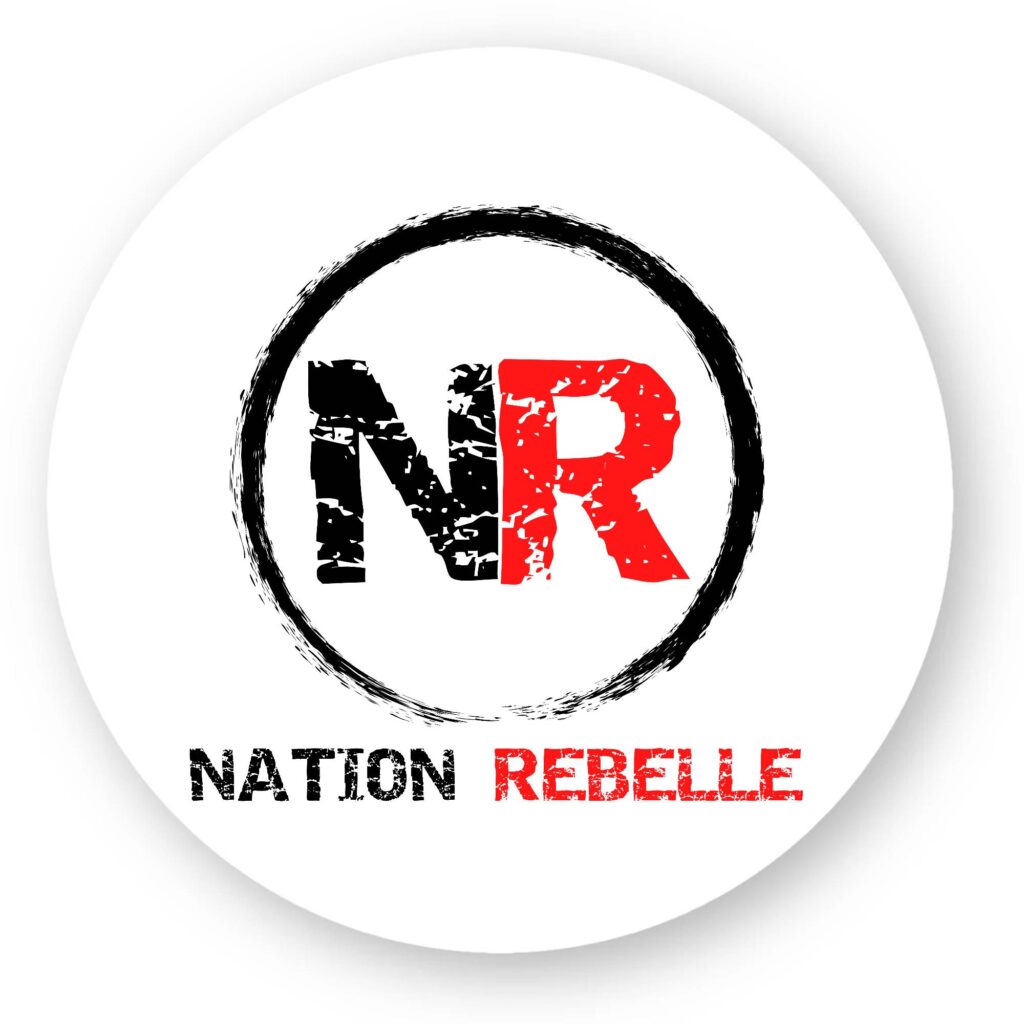 Sticker découpe ronde pack de 5 - Nation Rebelle