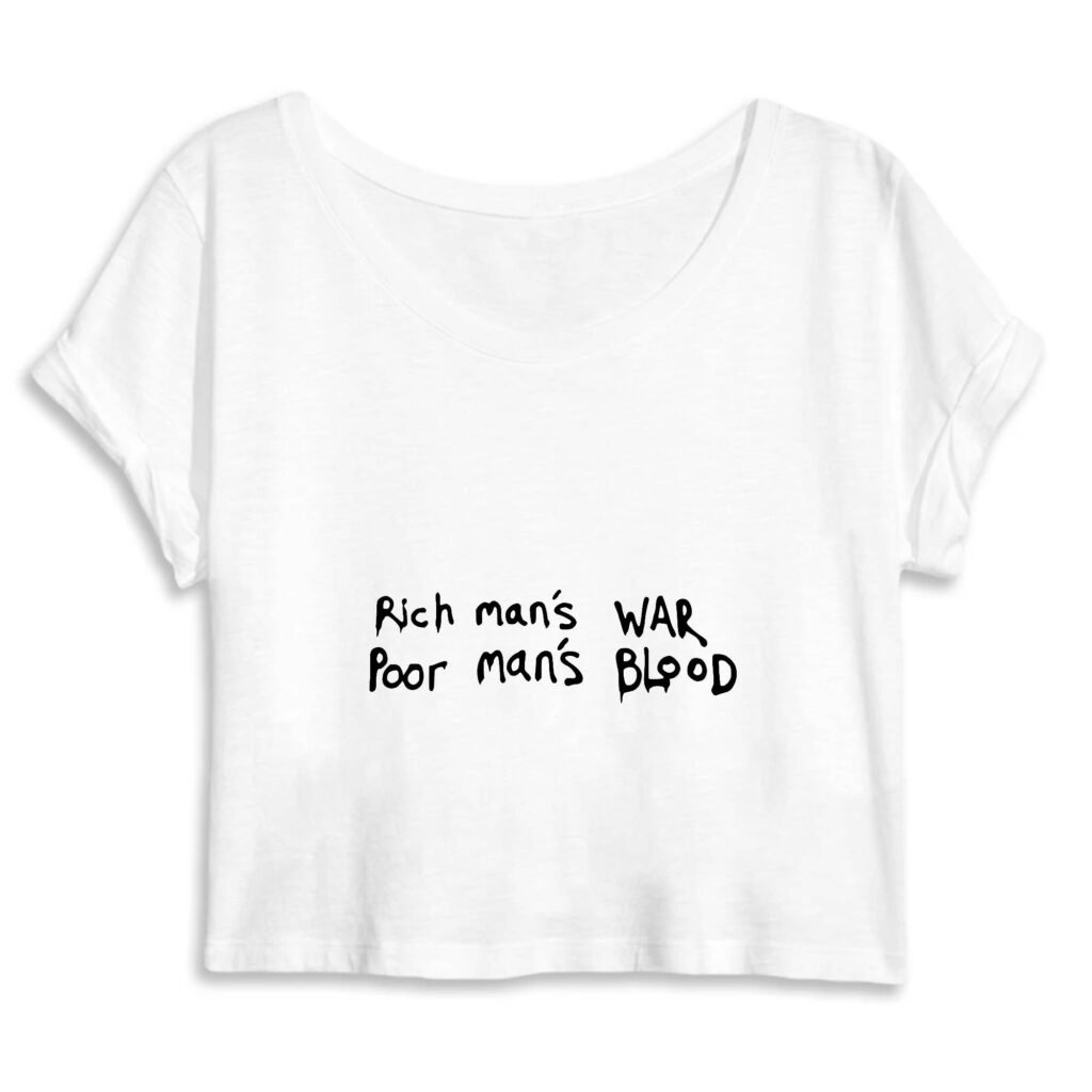Crop Top Femme 100% Coton BIO - War & Blood