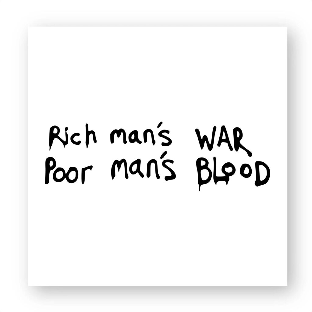Sticker découpe carré - War & Blood