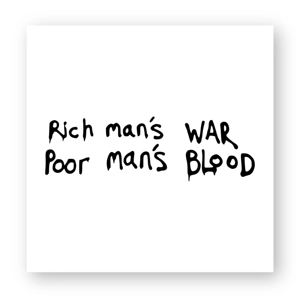 Sticker découpe carré pack de 100 - War & Blood