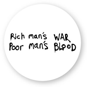 Sticker découpe ronde pack 20 - War & Blood