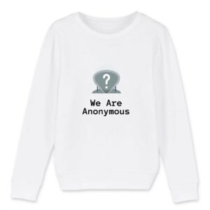 Sweat-shirt Enfant Bio - We Are Anonymous