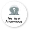 Sticker découpe ronde pack de 100 - We Are Anonymous