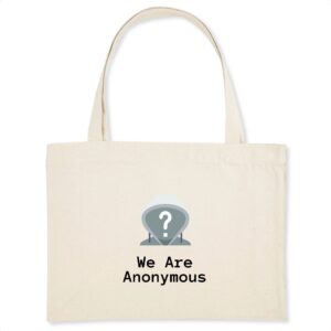 Shopping bag Coton BIO - We Are Anonymous