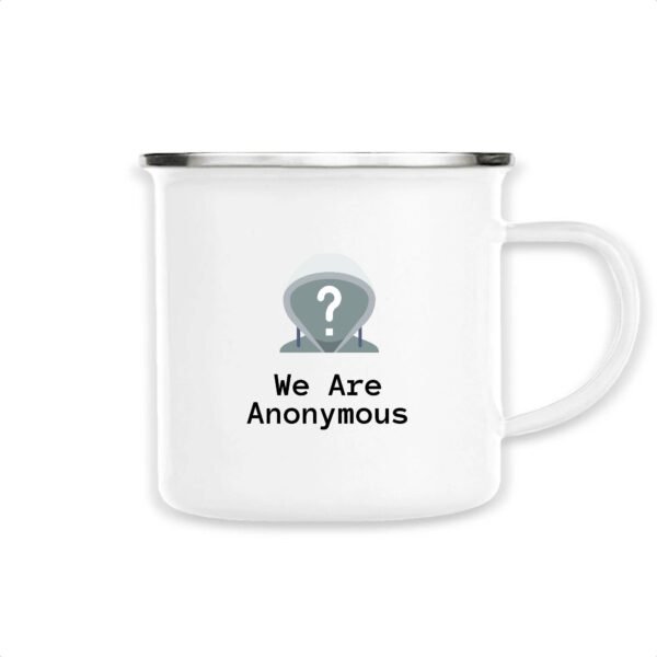 Mug émaillé - We Are Anonymous