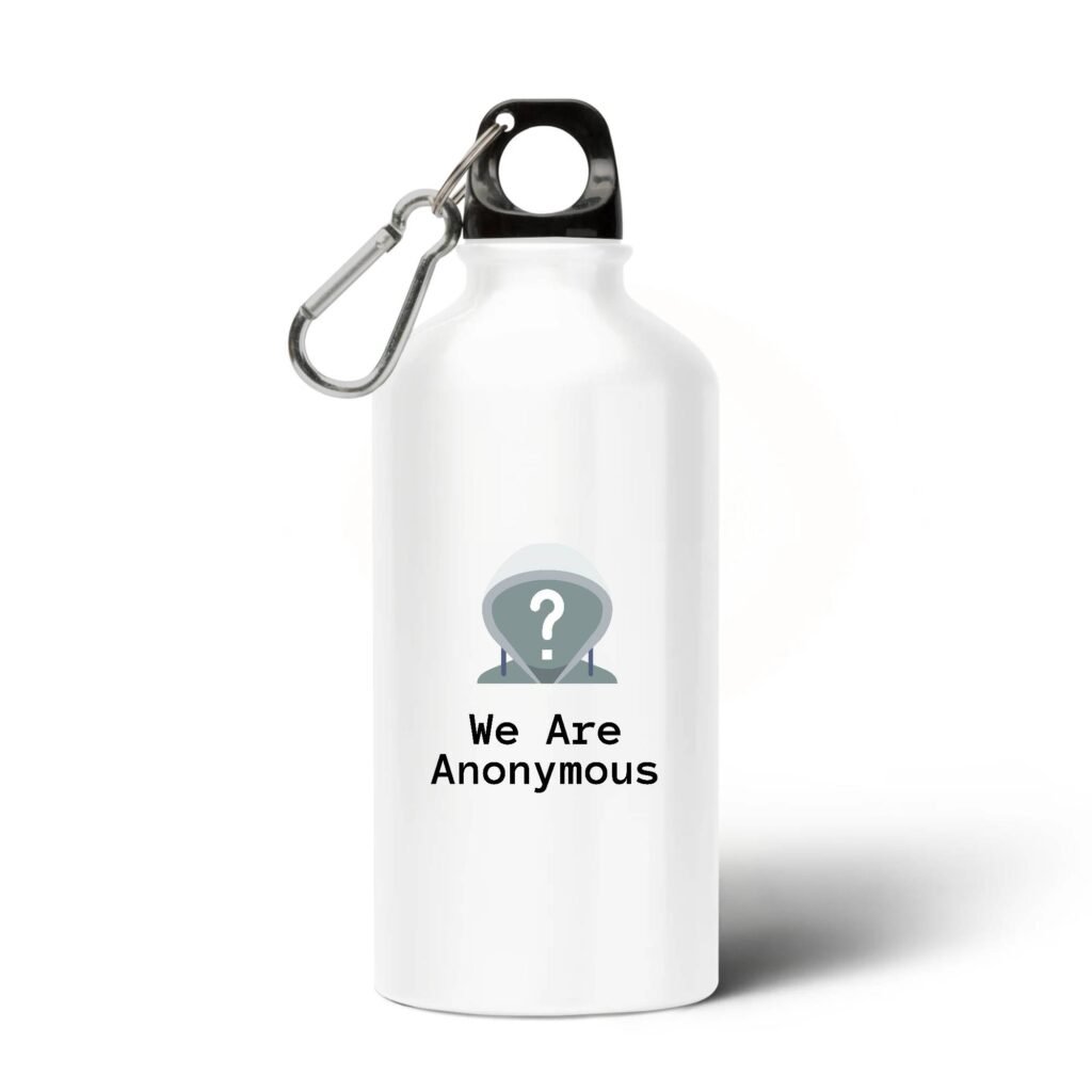 Gourde / Bouteille en aluminium - We Are Anonymous