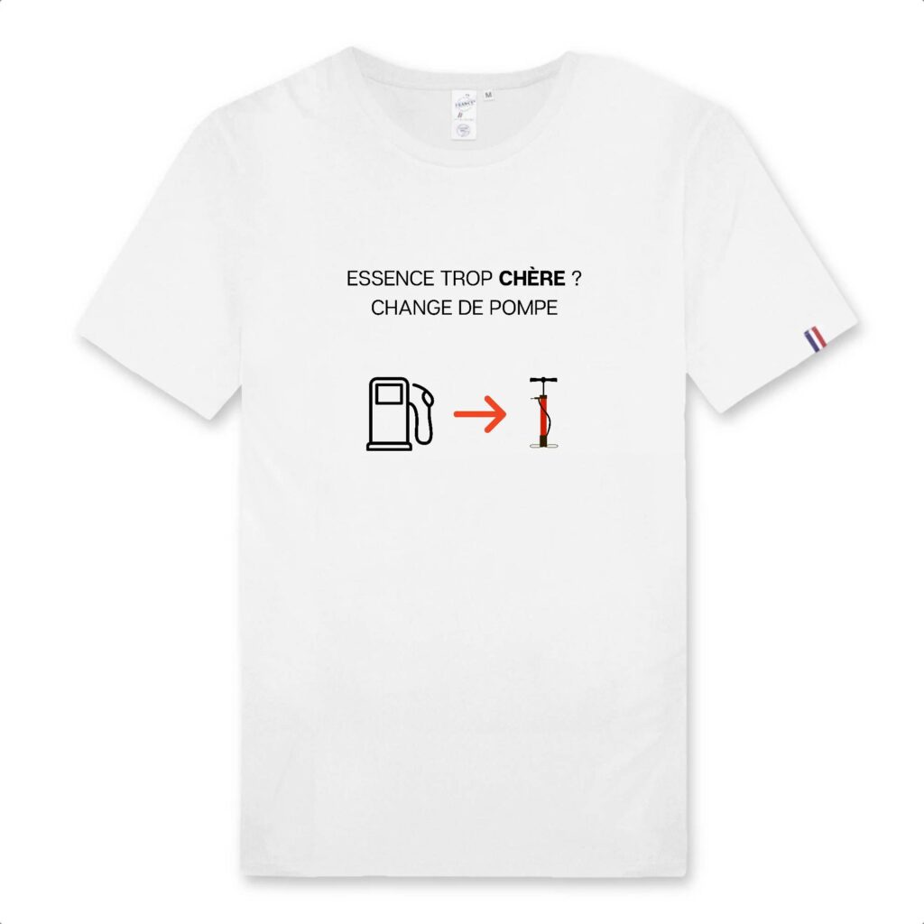 T-shirt Homme Made in France 100% Coton BIO - Change de pompe