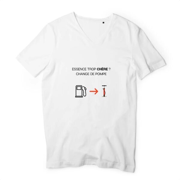 T-shirt Homme Col V 100 % coton bio - Change de pompe