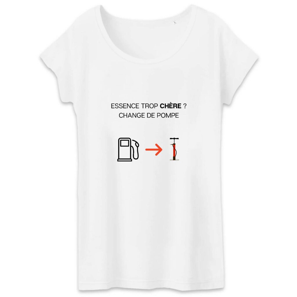 T-shirt Femme 100% Coton BIO - Change de pompe