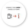 Sticker découpe ronde pack de 100 - Change de pompe