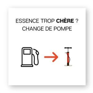 Sticker découpe carrée pack de 20 - Change de pompe