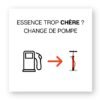 Sticker découpe carrée - Change de pompe