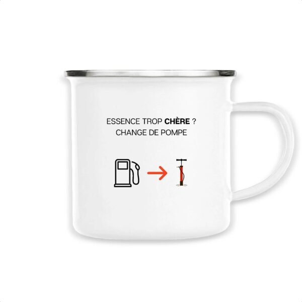 Mug émaillé - Change de pompe