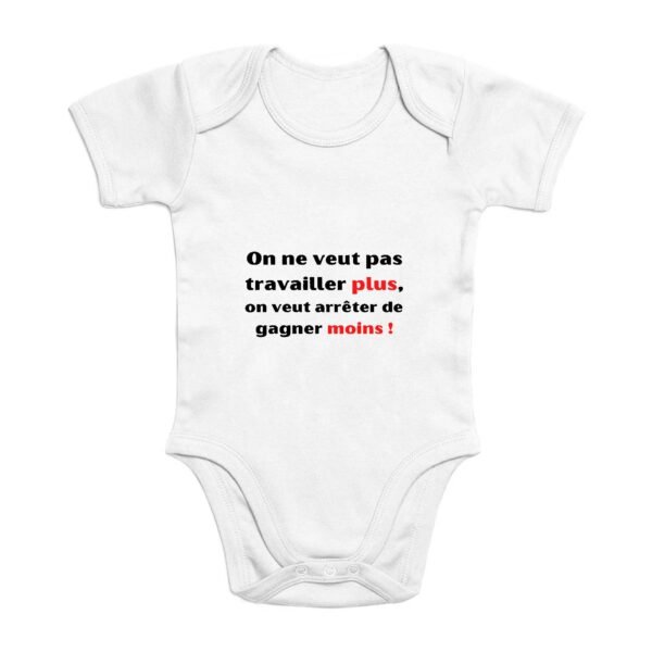 Body Bébé Coton Bio - Travailler plus, gagner moins