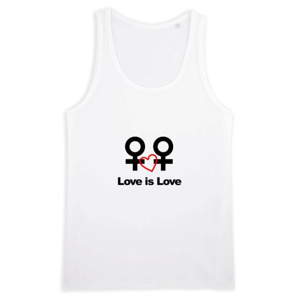Débardeur Homme 100% coton Bio - Love is Love entre femmes