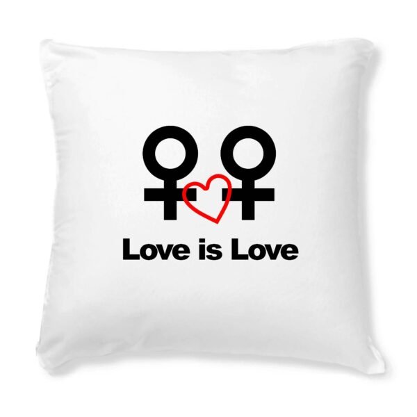 Housse de coussin seule - Love is Love entre femmes