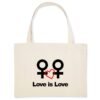 Shopping bag Coton BIO - Love is Love entre femmes