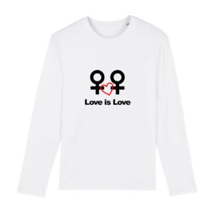 T-shirt manches longues - Love is Love entre femmes