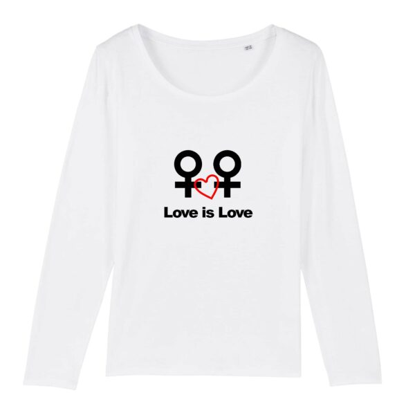 T-shirt Femme manches longues - Love is Love entre femmes