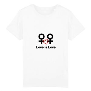 T-shirt Enfant Coton bio - Love is Love entre femmes