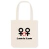 Totebag Coton BIO - Love is Love entre femmes