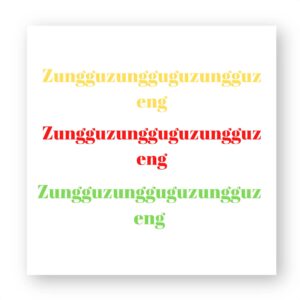 Sticker découpe carré pack de 5 - Znuguzung