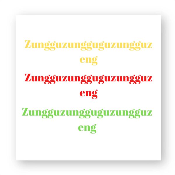Sticker découpe carré pack de 5 - Znuguzung