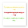 Sticker découpe carré pack de 20 - Znuguzung