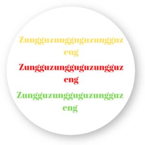 Sticker découpe ronde pack de 20 - Znuguzung