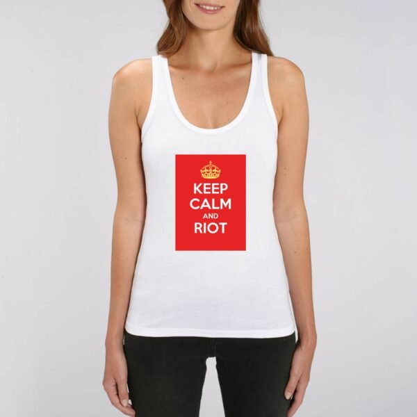 Débardeur Femme 100% coton Bio - Keep Calm and Riot