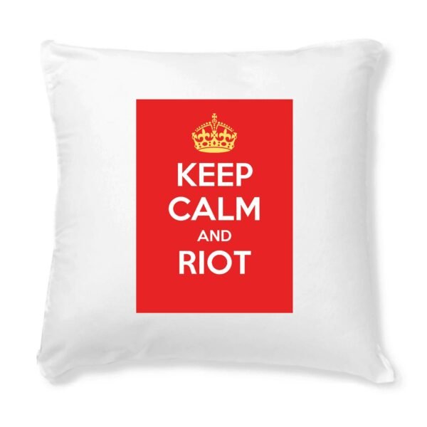 Housse de coussin seule - Keep Calm and Riot
