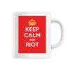 Mug céramique - Keep Calm and Riot